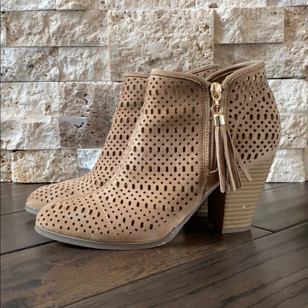 Suede booties